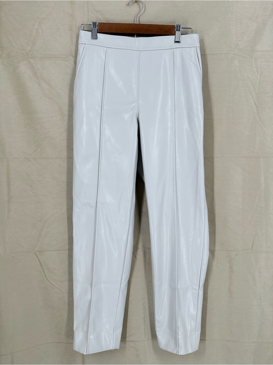 Banana Republic Pants - BANANA REPUBLIC Vegan Leather High Rise Tapered Ankle Straight Leg Trousers Pant